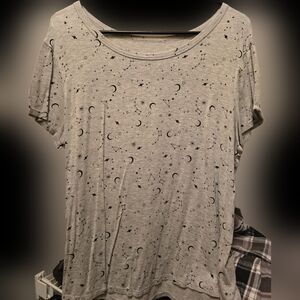 Astrology tshirt grey short sleeved